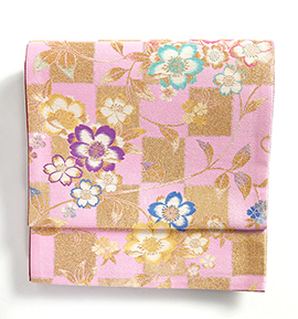 仕立て上がり】切嵌 全通柄 正絹 長尺袋帯 良品 No.5ZH-0364-00の通販