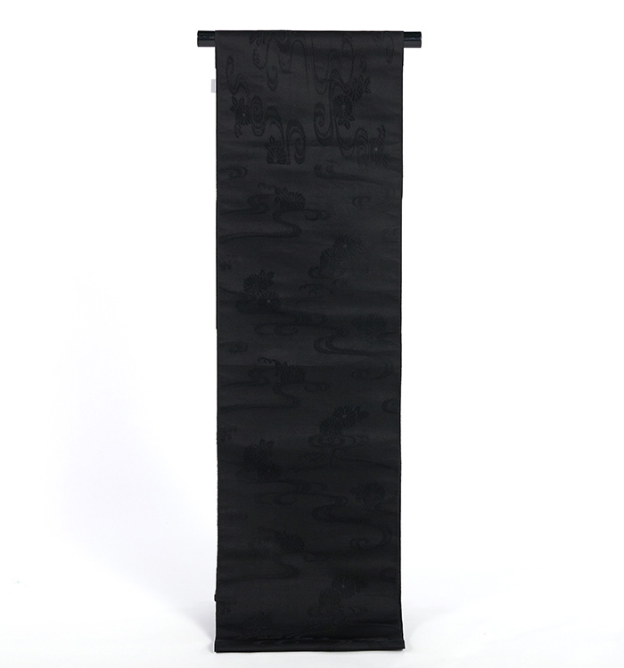 未仕立て】黒共九寸帯 喪服用帯 No.5ZH-0955-00の通販｜きもの365