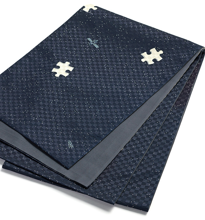 【仕立て上がり】うれしづくし 正絹 京袋帯 宇宙遊泳 No.5ZH-1100-00-R_02