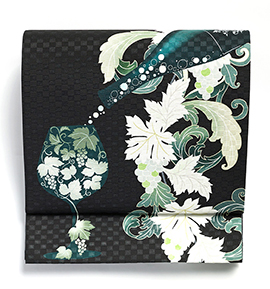 仕立て上がり】うれしづくし 正絹 京袋帯 ネモフィラ No.5ZH-1101-00-R