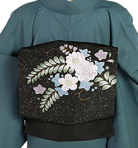 九寸名古屋帯 No.5ZH-1177-00-R