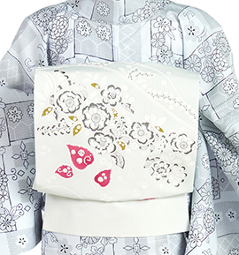 九寸名古屋帯 No.5ZH-1184-00-R