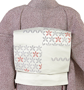 未仕立て】夏物 西陣織 黒共九寸帯 喪服用帯 No.5ZH-0721-00の通販