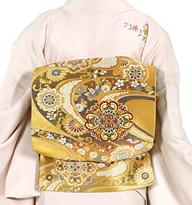 【仕立て上がり】正絹 袋帯 中古品 No.5ZH-1239-00