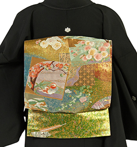 【仕立て上がり】正絹 袋帯 良品 No.5ZH-1240-00