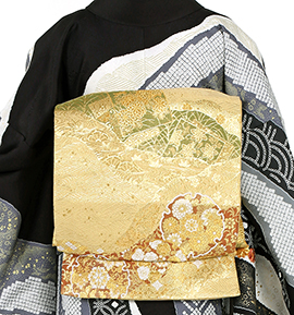 【仕立て上がり】正絹 袋帯 良品 No.5ZH-1246-00