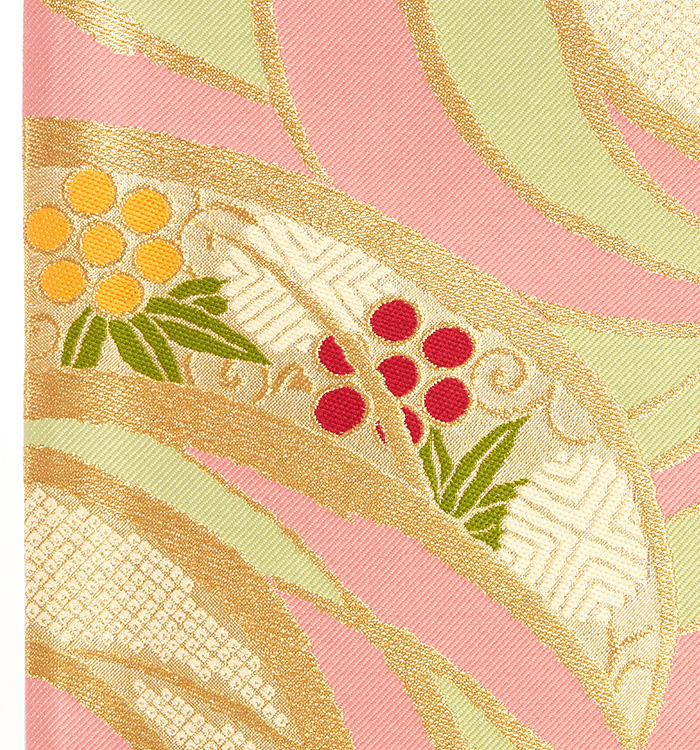 空*様 西陣織 正絹 華やか花柄金糸袋帯 西陣まいづる 未仕立て品 未仕立て袋帯 西陣織 未使用品 正絹 空*様 西陣織 正絹 華やか花柄