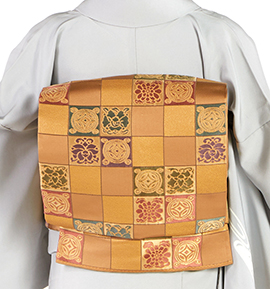 【仕立て上がり】正絹 袋帯 中古品 No.5ZH-1490-00