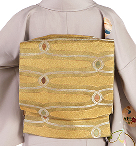 【仕立て上がり】正絹 袋帯 中古品 No.5ZH-1491-00