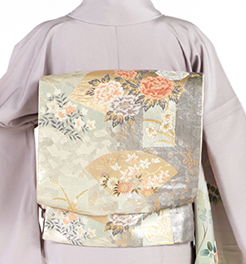 【仕立て上がり】正絹 袋帯 中古品 No.5ZH-1498-00