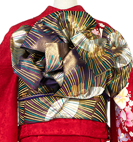 【仕立て上がり】正絹 振袖用袋帯 中古品 No.5ZH-1500-00