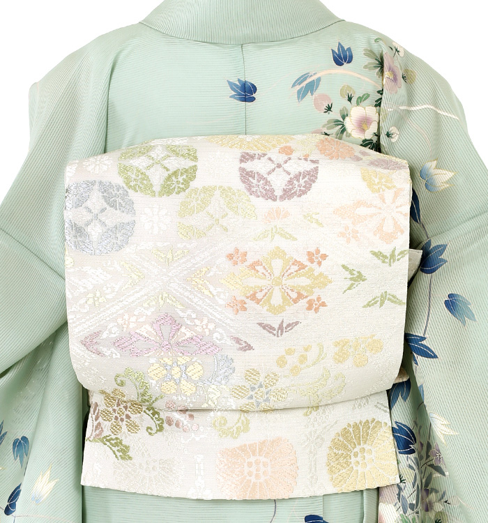 仕立て上がり】夏物 正絹 袋帯 中古品 No.5ZH-1507-00の通販｜きもの365