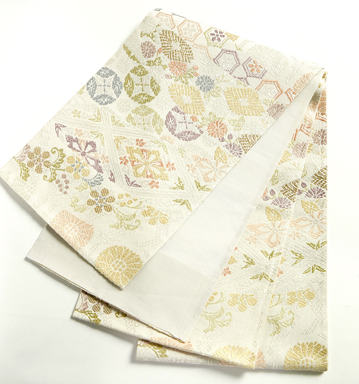 仕立て上がり】夏物 正絹 袋帯 中古品 No.5ZH-1507-00の通販｜きもの365