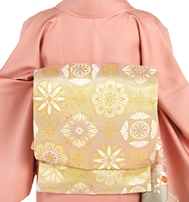 【仕立て上がり】正絹 袋帯 中古品 No.5ZH-1512-00