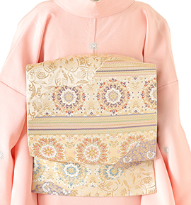 専用です！　振袖用　袋帯　美品　西陣織 未仕立て】西陣織 正絹 振袖用袋帯 No.5ZH-1307-00の通販