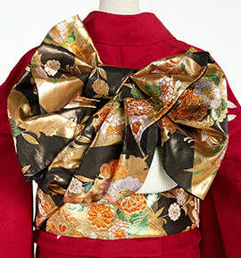 【仕立て上がり】正絹 振袖用袋帯 中古品 No.5ZH-1518-00