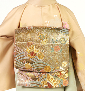 【仕立て上がり】正絹 袋帯 中古品 No.5ZH-1527-00