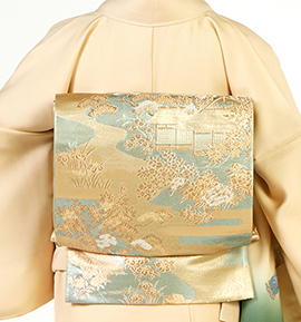 【仕立て上がり】正絹 袋帯 中古品 No.5ZH-1528-00