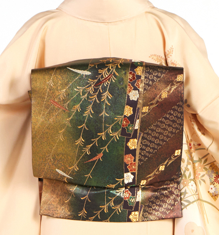 仕立て上がり】正絹 袋帯 中古品 No.5ZH-1537-00の通販｜きもの365