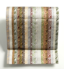 【仕立て上がり】正絹 袋帯 中古品 No.5ZH-1558-00