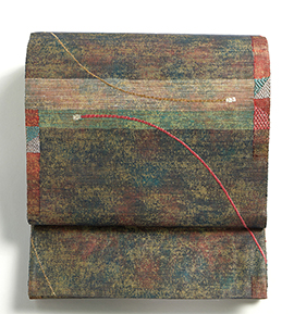 【仕立て上がり】正絹 袋帯 中古品 No.5ZH-1559-00