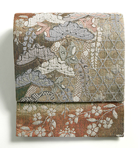 【仕立て上がり】正絹 袋帯 中古品 No.5ZH-1568-00