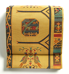 仕立て上がり】西陣織佐々木染織 正絹 袋帯 良品 No.5ZH-0614-00の通販