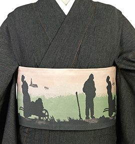 仕立て上がり】うれしづくし 正絹 京袋帯 シャトールヴァン No.5ZH