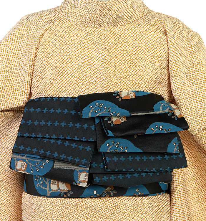 おりびと-織美桐- 半巾帯 ミミズク No.5ZH-1608-00_01