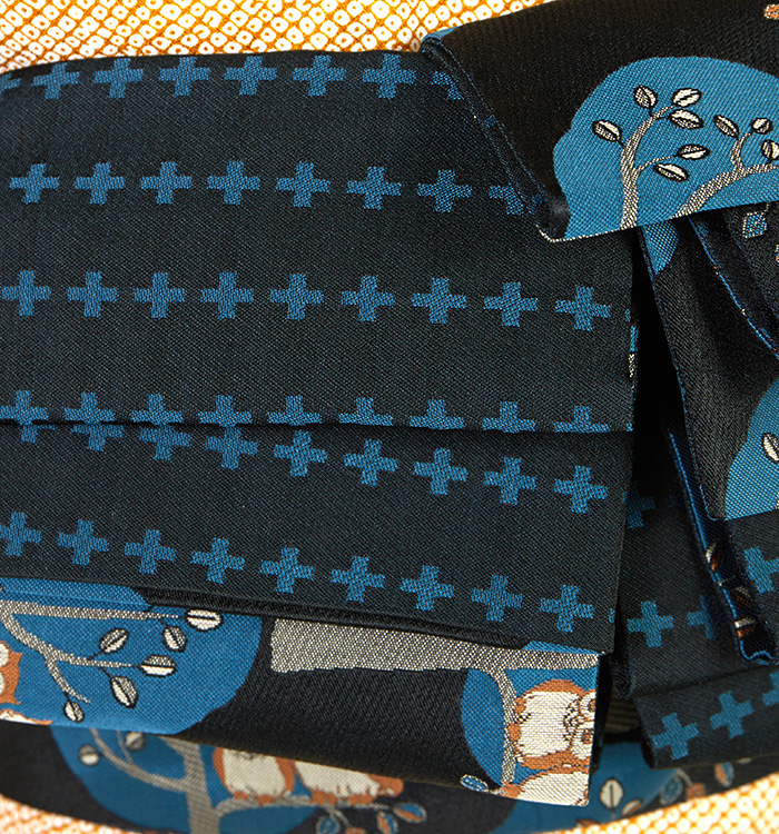 おりびと-織美桐- 半巾帯 ミミズク No.5ZH-1608-00_03