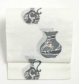 桐生織 八寸名古屋帯 紬 No.5ZH-1623-00の通販｜きもの365