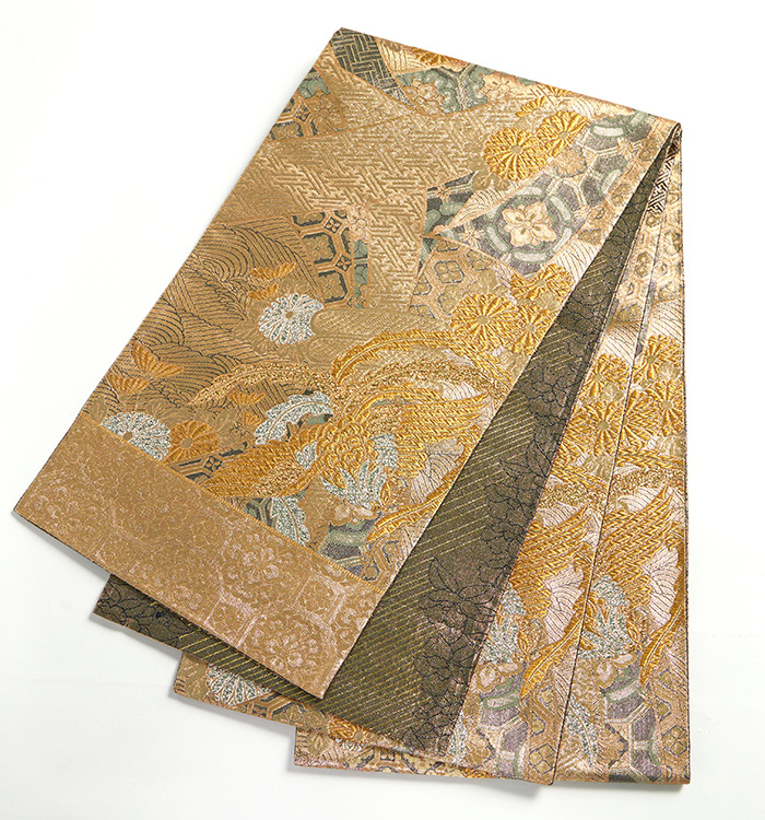 仕立て上がり】正絹 長尺袋帯 中古品 No.5ZH-1674-00の通販｜きもの365