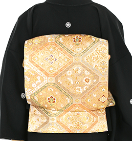 【仕立て上がり】正絹 袋帯 中古品 No.5ZH-1680-00