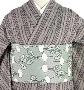 おりびと-織美桐- 正絹半巾帯 鳥獣戯画 No.5ZH-1706-10の通販｜きもの