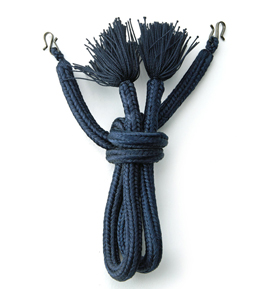 【中古品】メンズ 羽織紐 S環付き No.5ZJ-0064-00