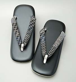 世美庵 高級雪駄 メンズ Lサイズ No.5ZJ-0228-00