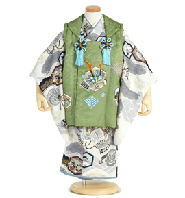 手描友禅 正絹被布コート 七五三 三歳男児用 No.5ZM-0079-40