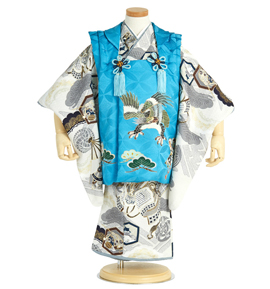 手描友禅 正絹被布コート 七五三 三歳男児用 No.5ZM-0079-00の通販