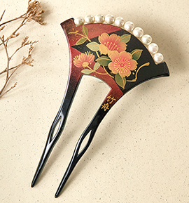 蒔絵かんざし No.5ZN-0034-10-R