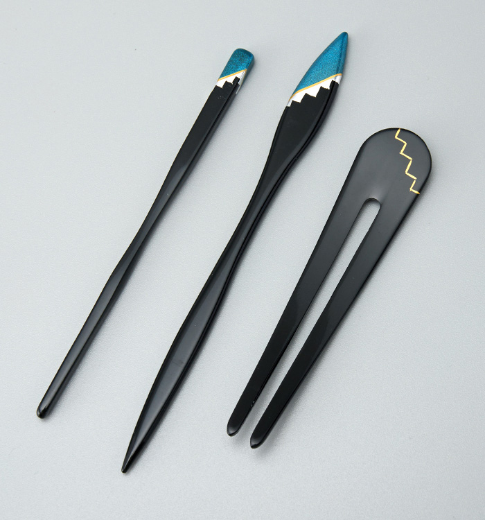 蒔絵かんざし プラチナ使用 一本軸 No.5ZN-0083-00の通販｜きもの365