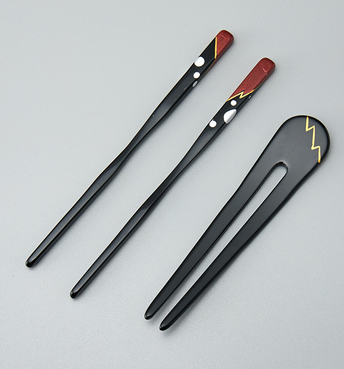 蒔絵かんざし プラチナ使用 一本軸 No.5ZN-0084-00_02