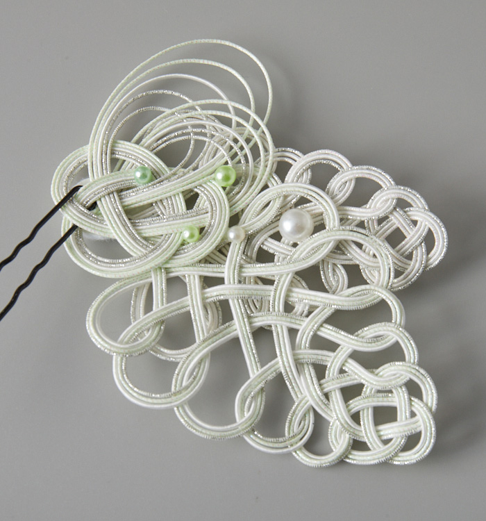 水引かんざし 淡いグリーン系 3点セット No.5ZN-0214-00の通販