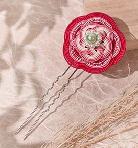 水引 ピンクの簪 単品 No.5ZN-0221-00