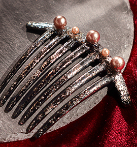 大正浪漫 サムライ つや櫛 漆黒の光輝き No.5ZN-0225-00