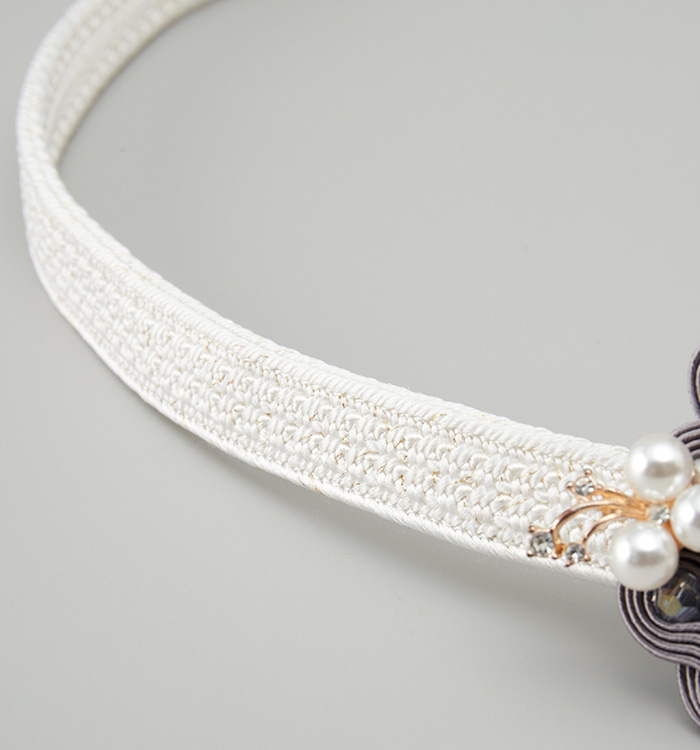 帯締め 帯留付き三分紐 正絹 No.5ZO-0011-40_02