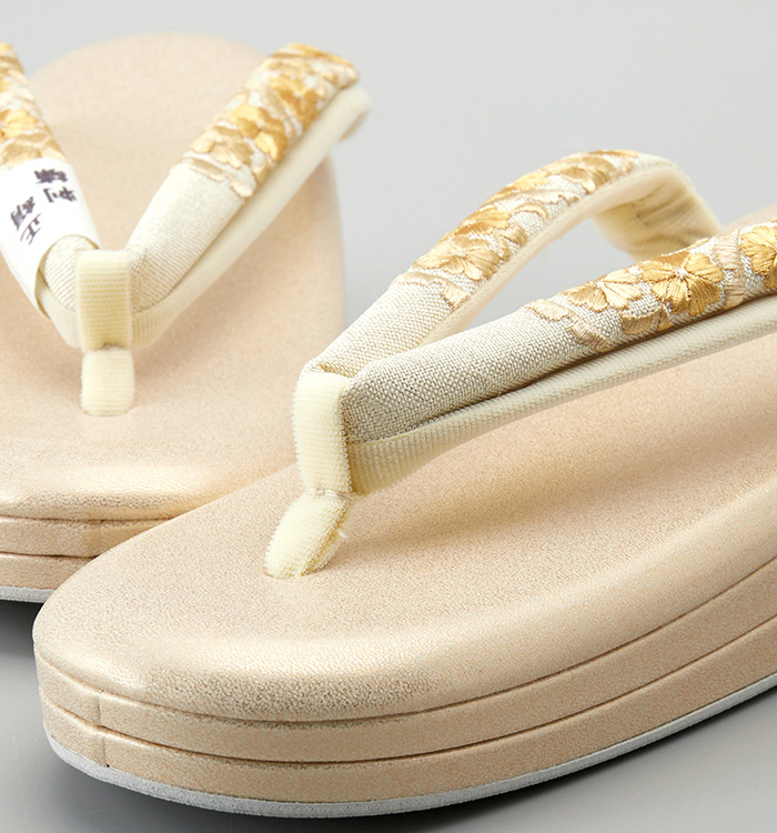 正絹刺繍鼻緒 礼装用草履（足サイズ：23.0cm～24.5cm） No.5ZP-0016-03_04