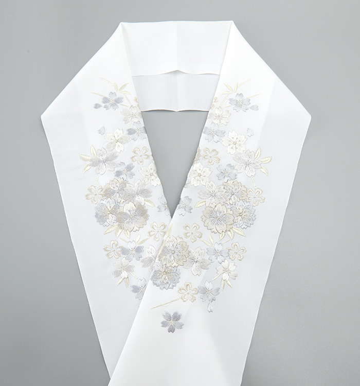 NM様リクエスト５点　　　　　　夜のミモザ　総刺繍　国産綿織物　刺繍半衿 NM様リクエスト5点 夜のミモザ 総刺繍 国産綿織物 刺繍半衿