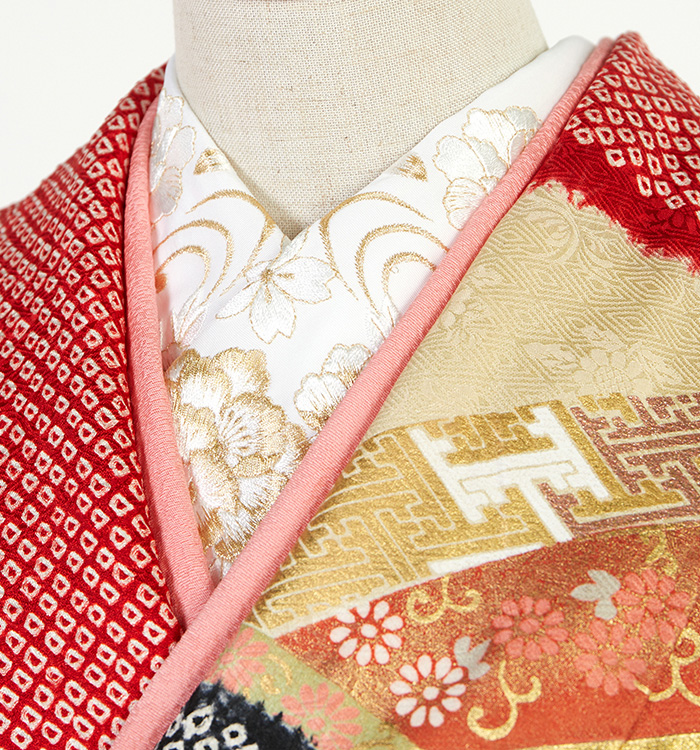 刺繍の半襟　han 305 刺繍半襟 振袖用 成人式 卒業式 入学式 半衿 洗える 日本製 | 着物通販
