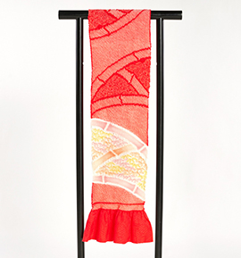 【訳有り品】振袖用帯揚 中古品 No.5ZU-0130-00