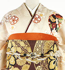 振袖用帯揚 ベロア No.5ZU-0185-40